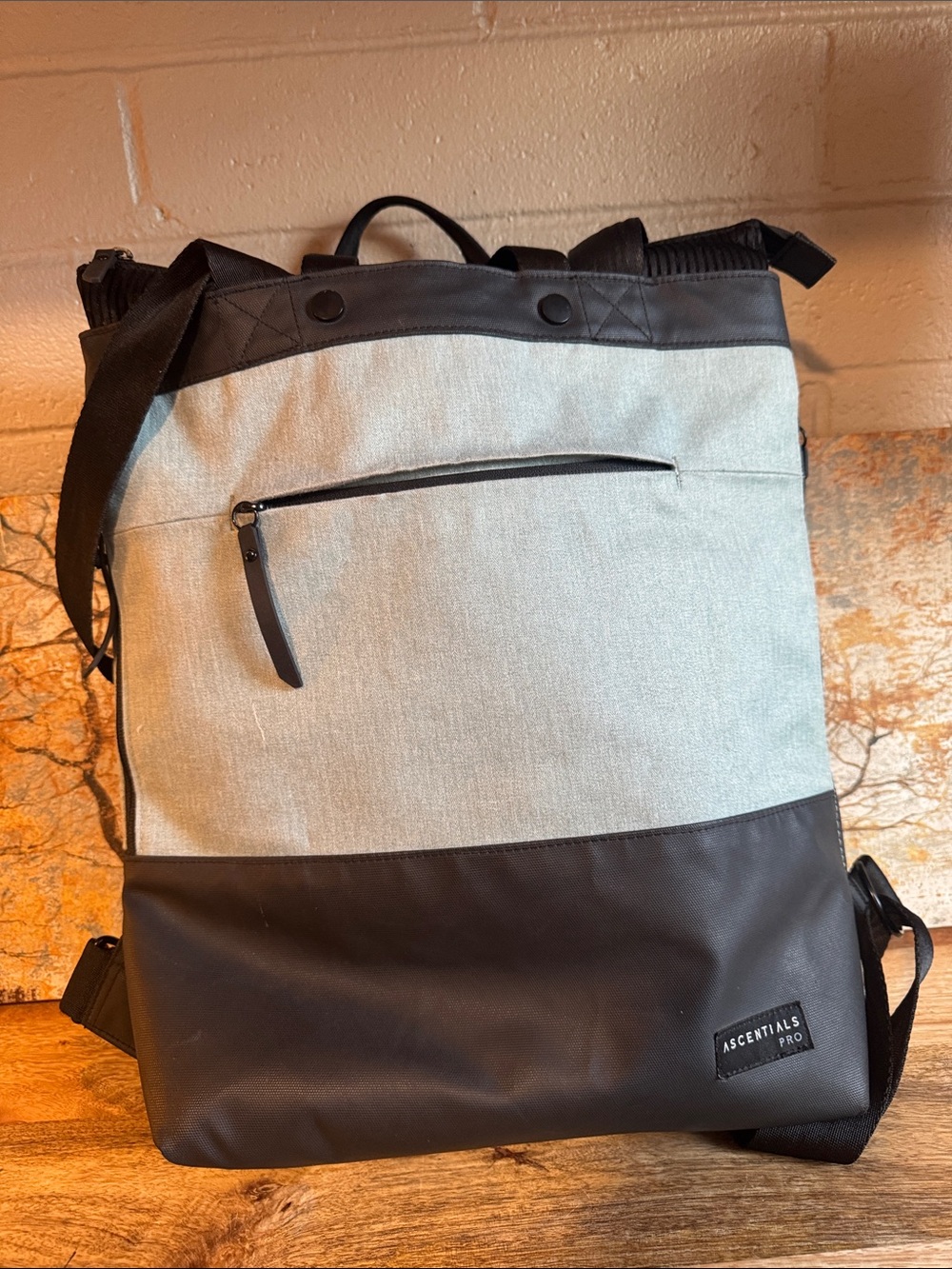 Ascentials Pro Fen Sherpani Tote Gray and Black Women’s Tote Backpack